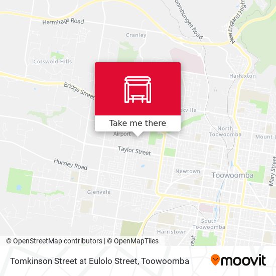 Tomkinson Street at Eulolo Street map