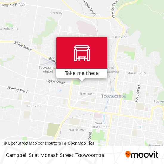 Campbell St at Monash Street map