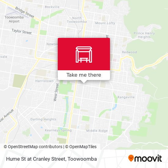 Hume St at Cranley Street map