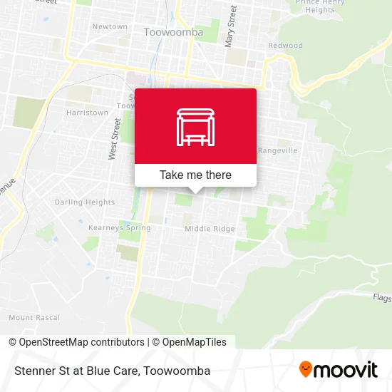 Stenner St at Blue Care map