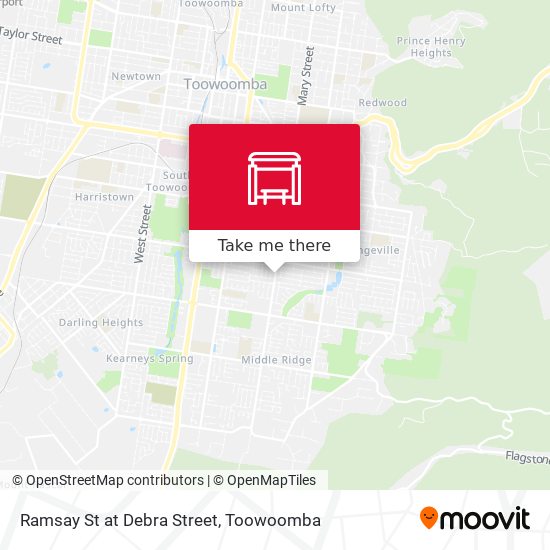 Mapa Ramsay St at Debra Street