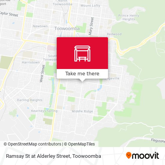 Mapa Ramsay St at Alderley Street