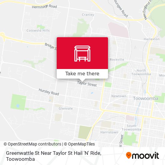 Greenwattle St Near Taylor St Hail 'N' Ride map