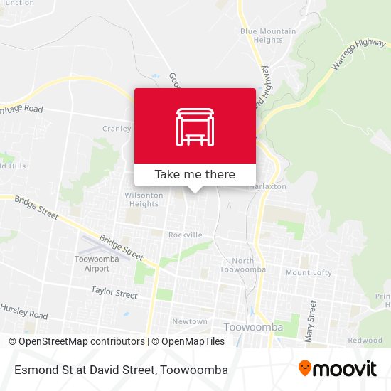 Esmond St at David Street map