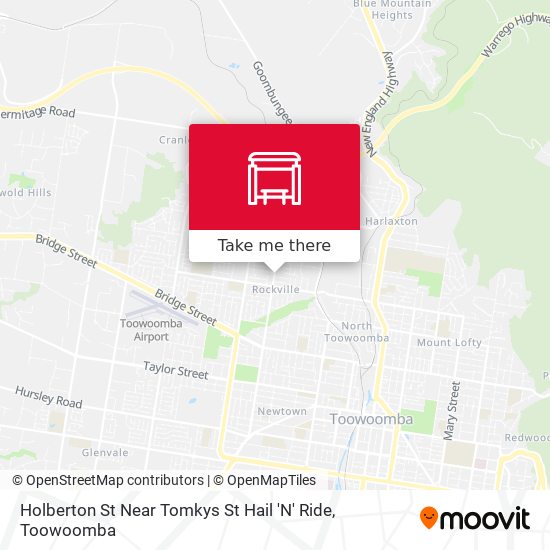 Holberton St Near Tomkys St Hail 'N' Ride map