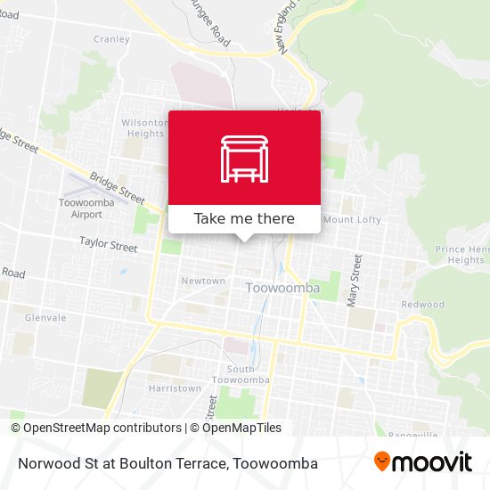 Norwood St at Boulton Terrace map