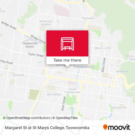 Margaret St at St Marys College map