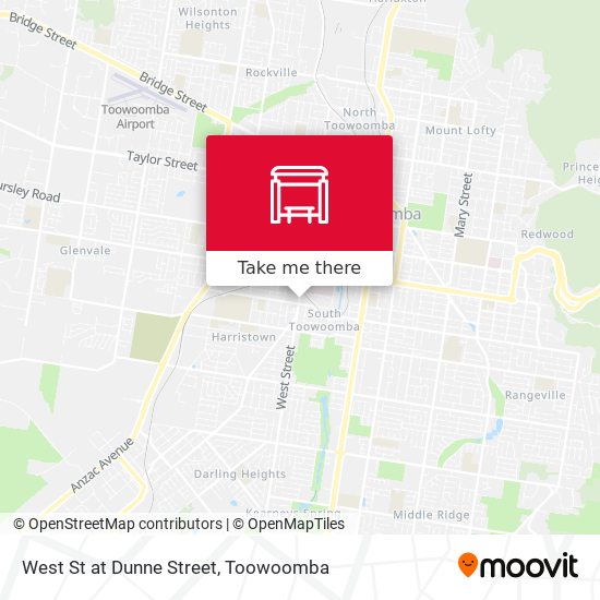 West St at Dunne Street map