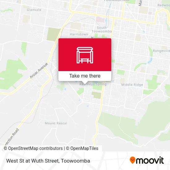 West St at Wuth Street map