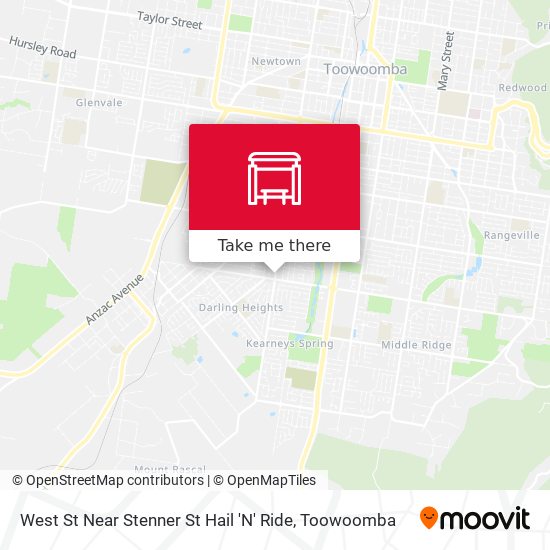 West St Near Stenner St Hail 'N' Ride map