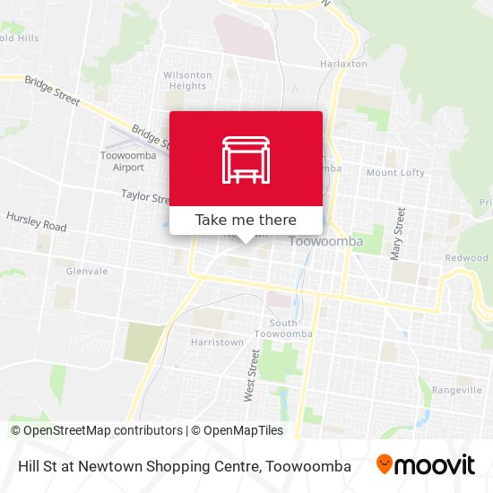 Hill St at Newtown Shopping Centre map