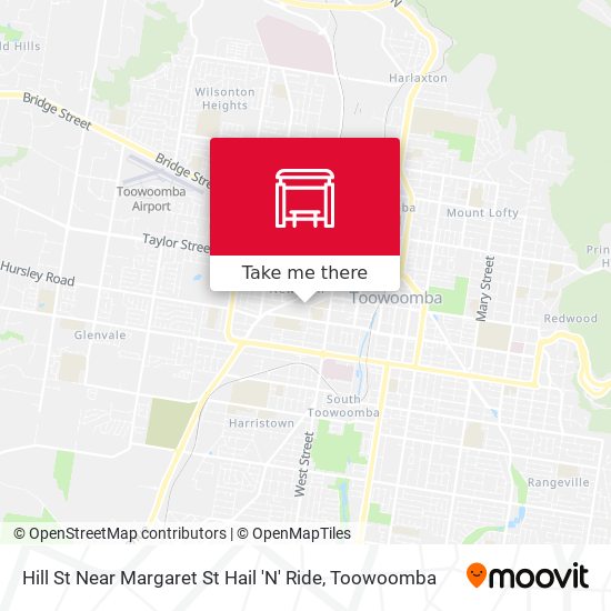 Hill St Near Margaret St Hail 'N' Ride map