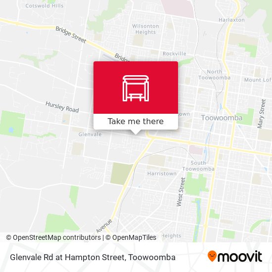 Glenvale Rd at Hampton Street map