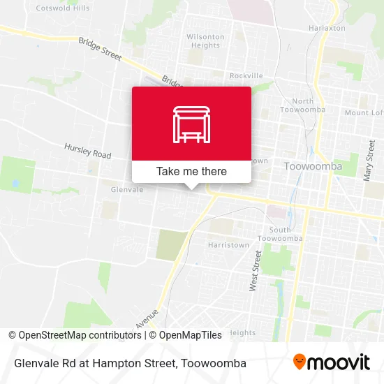 Glenvale Rd at Hampton Street map
