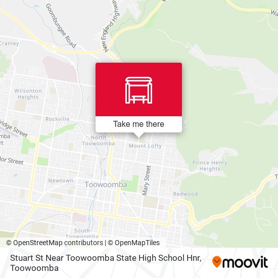 Stuart St Near Toowoomba State High School Hnr map