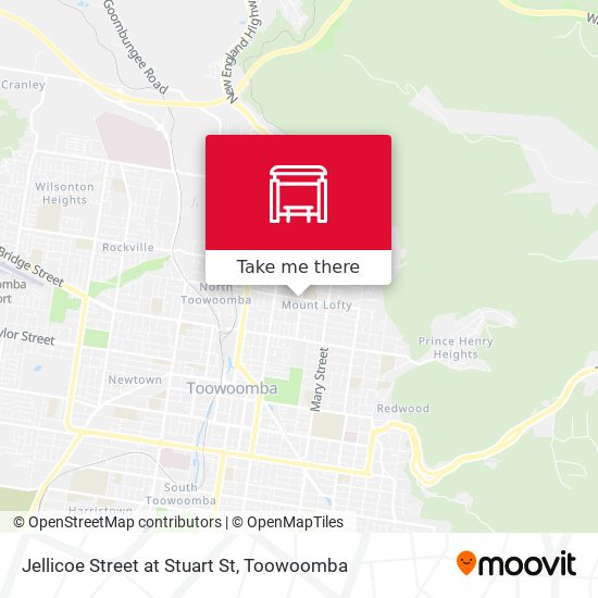 Jellicoe Street at Stuart St map