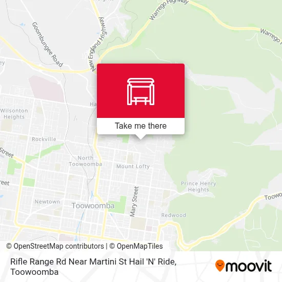 Mapa Rifle Range Rd Near Martini St Hail 'N' Ride