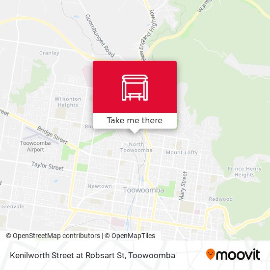 Kenilworth Street at Robsart St map