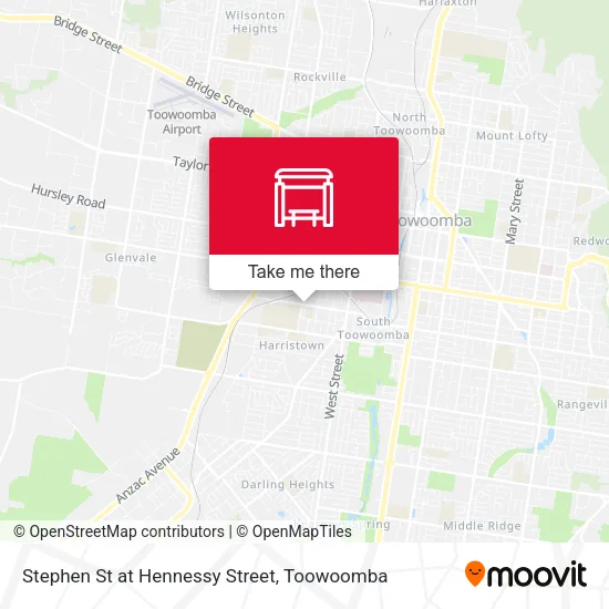 Stephen St at Hennessy Street map