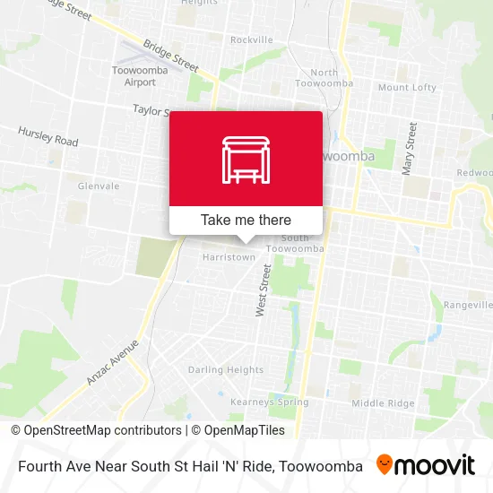Fourth Ave Near South St Hail 'N' Ride map