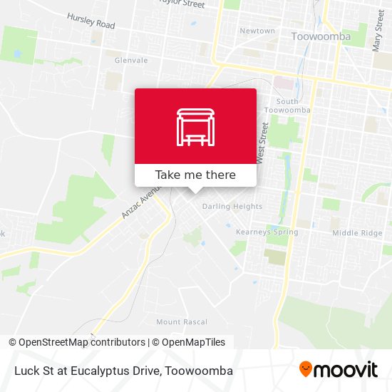 Luck St at Eucalyptus Drive map