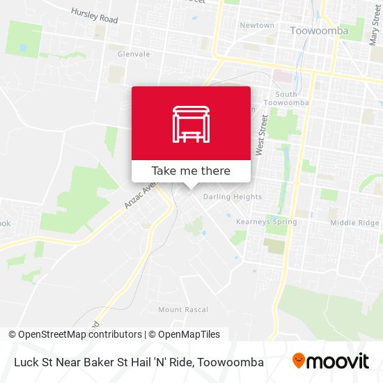 Luck St Near Baker St Hail 'N' Ride map