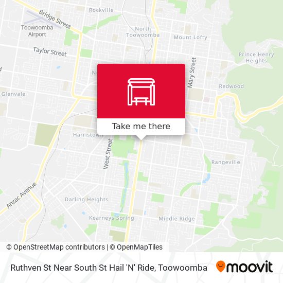 Ruthven St Near South St Hail 'N' Ride map