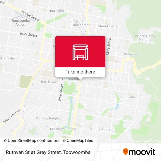Ruthven St at Grey Street map