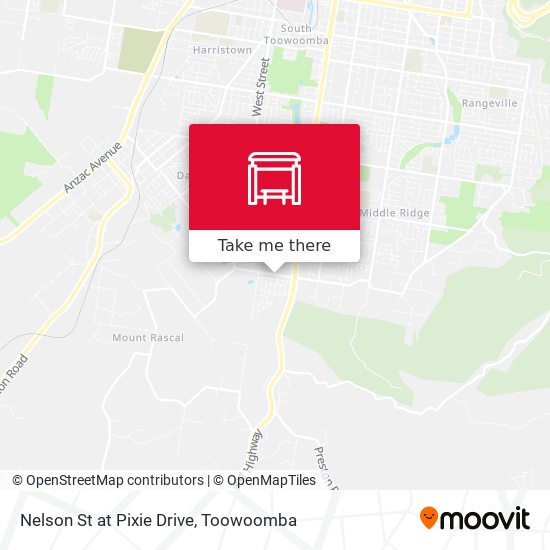 Nelson St at Pixie Drive map