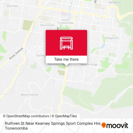 Ruthven St Near Kearney Springs Sport Complex Hnr map