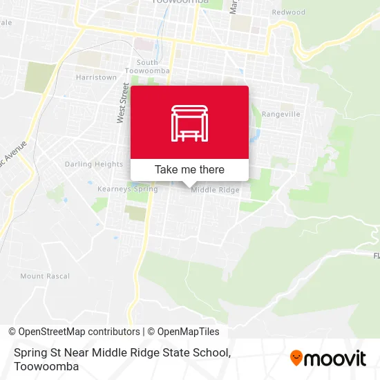 Mapa Spring St Near Middle Ridge State School