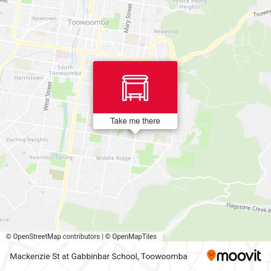 Mackenzie St at Gabbinbar School map