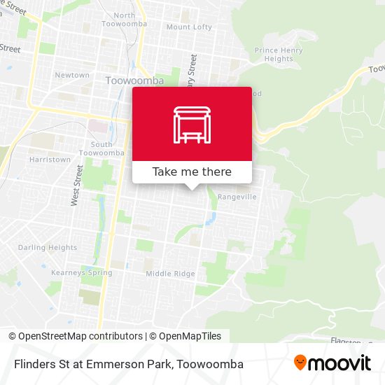 Flinders St at Emmerson Park map