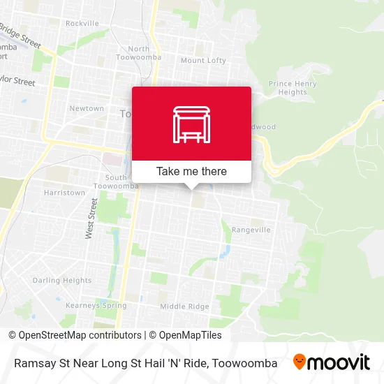 Mapa Ramsay St Near Long St Hail 'N' Ride