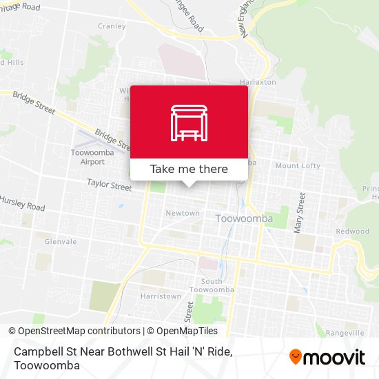 Mapa Campbell St Near Bothwell St Hail 'N' Ride