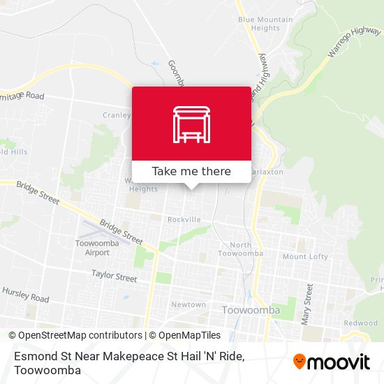 Esmond St Near Makepeace St Hail 'N' Ride map