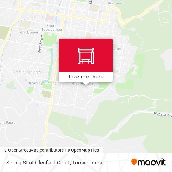 Spring St at Glenfield Court map