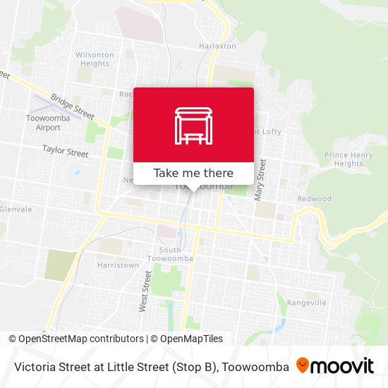 Victoria Street at Little Street (Stop B) map