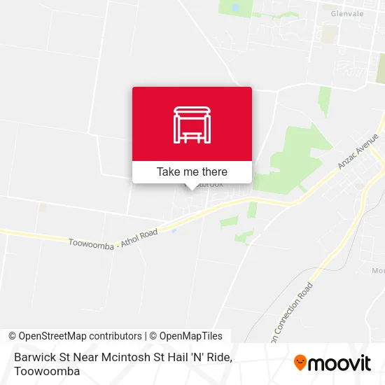 Barwick St Near Mcintosh St Hail 'N' Ride map