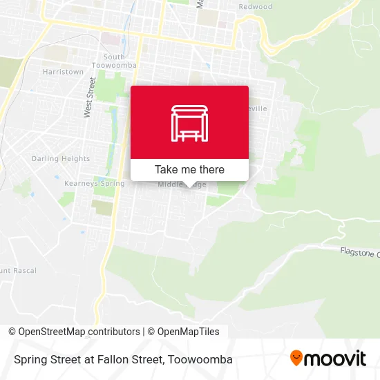 Mapa Spring Street at Fallon Street