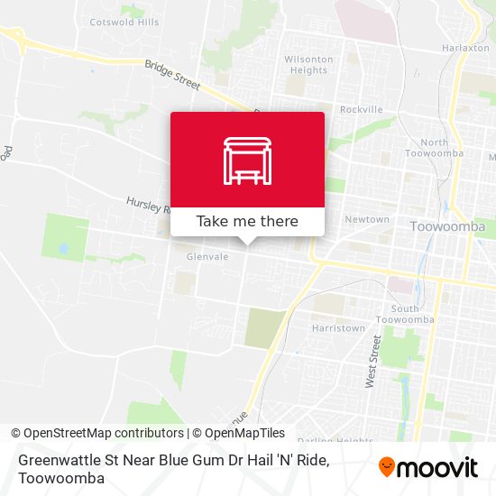 Mapa Greenwattle St Near Blue Gum Dr Hail 'N' Ride