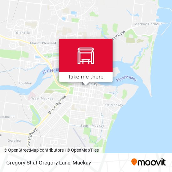 Gregory St at Gregory Lane map