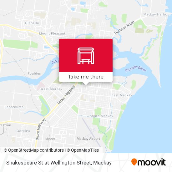 Shakespeare St at Wellington Street map