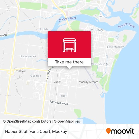 Napier St at Ivana Court map