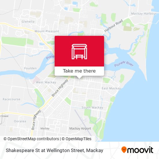 Shakespeare St at Wellington Street map