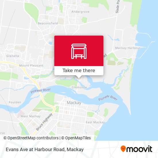 Evans Ave at Harbour Road map