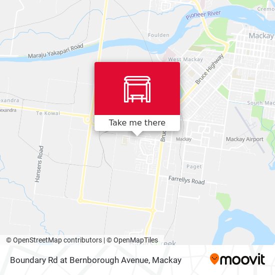 Boundary Rd at Bernborough Avenue map