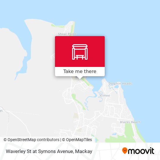 Waverley St at Symons Avenue map