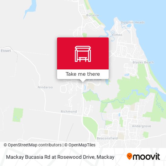 Mackay Bucasia Rd at Rosewood Drive map