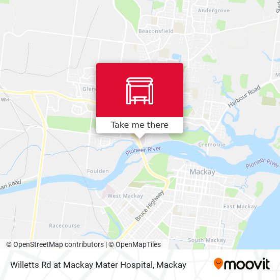 Willetts Rd at Mackay Mater Hospital map
